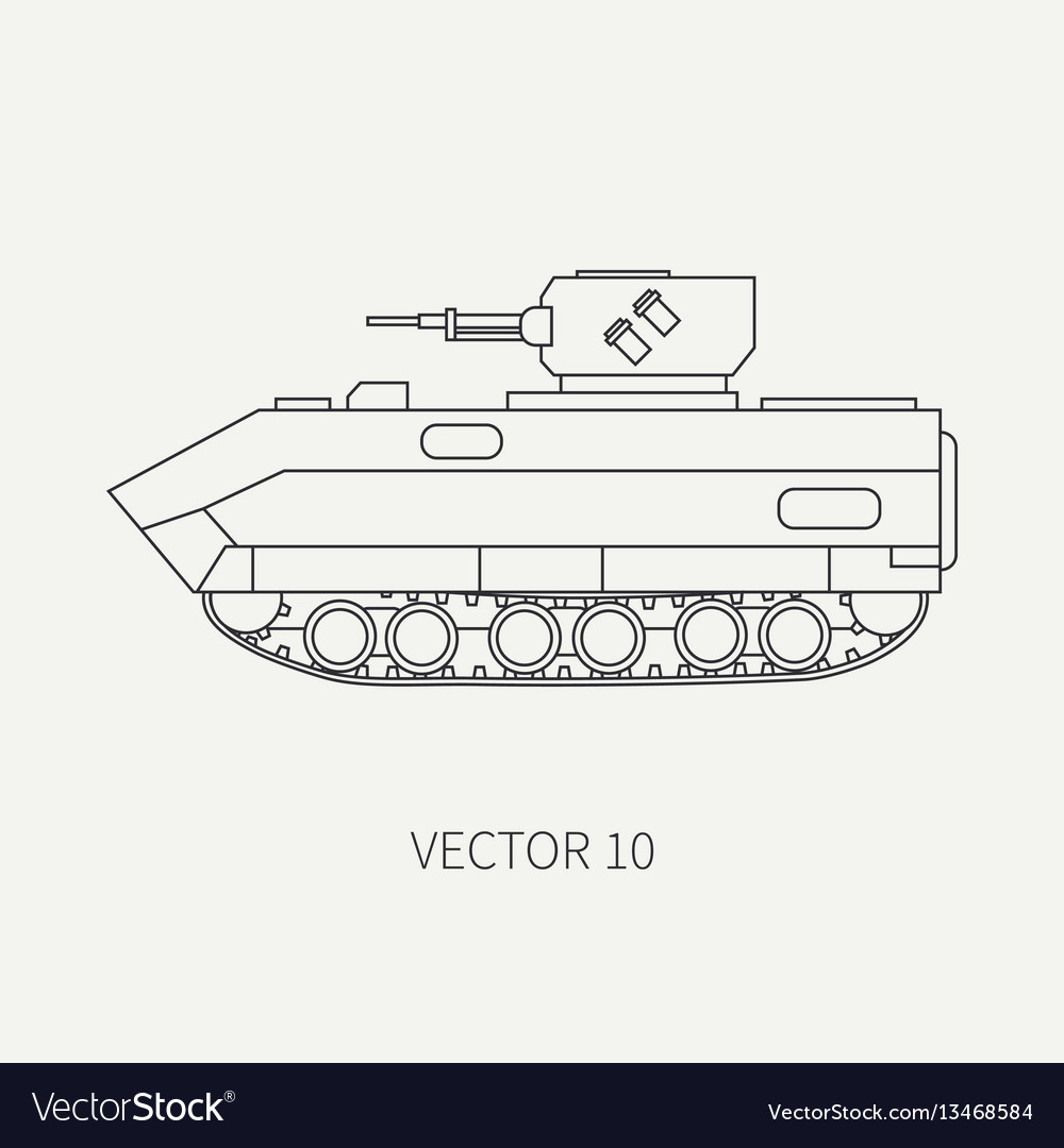 Line flat plain icon infantry assault