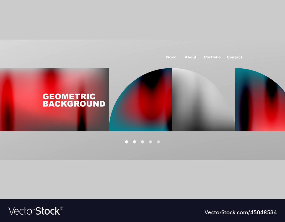 Overlapping circles abstract background template Vector Image Overlapping circles abstract background template