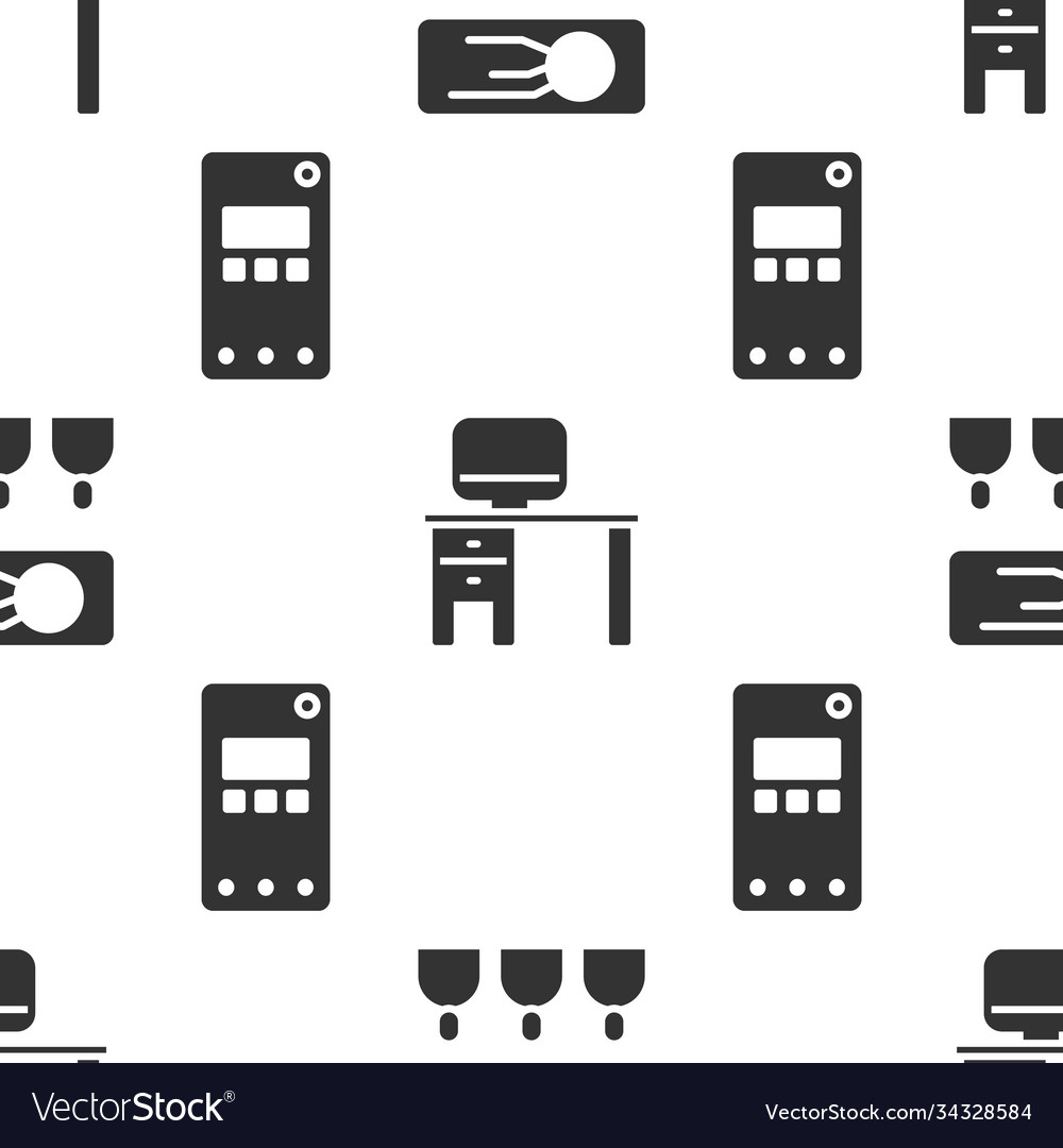 Set training presentation computer monitor vector image Set training presentation computer monitor