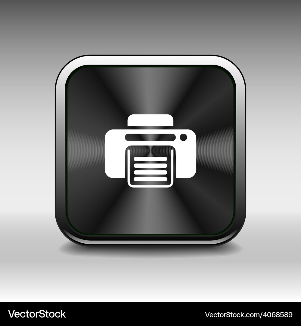Fax web icon design printer document print Vector Image