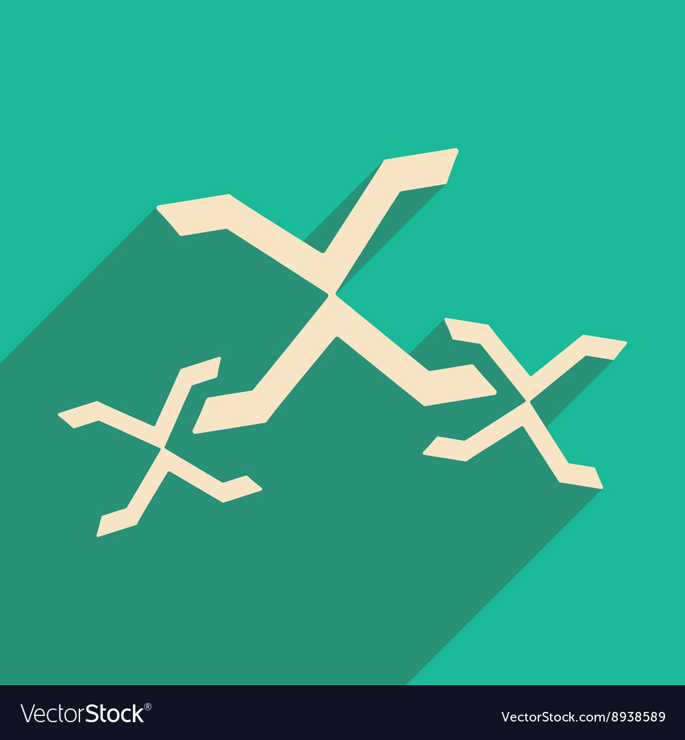 Flat with shadow icon and mobile application xxx