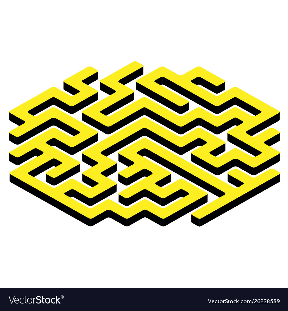 Labyrinth maze game Vector Image Labyrinth maze game