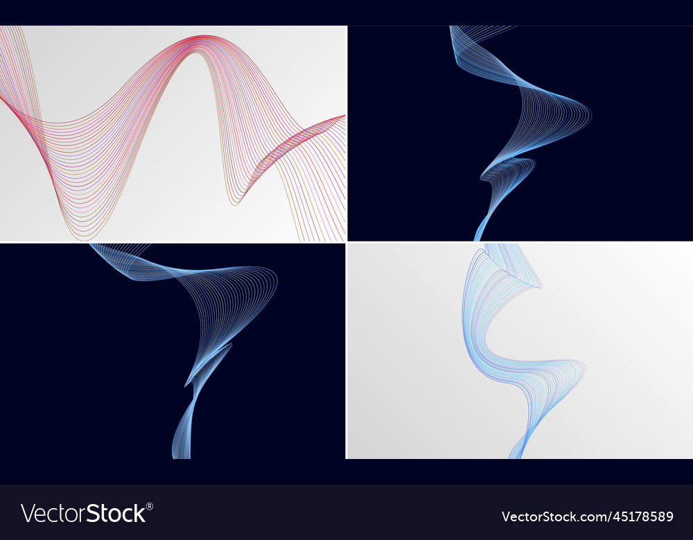 Modern wave curve abstract background
