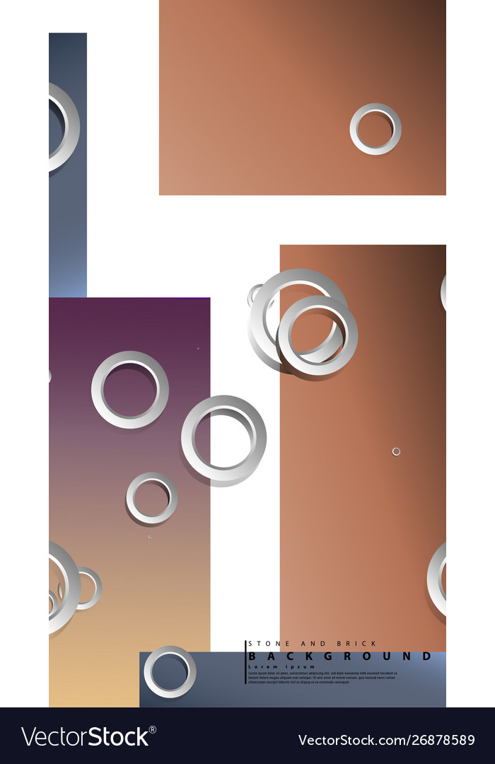 Ring abstract rectangular background with drop