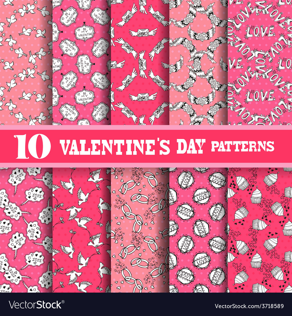 Seamless patterns set
