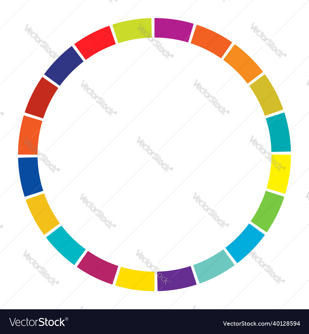 20 part section segmented circle abstract dashed vector image 20 part section segmented circle abstract dashed