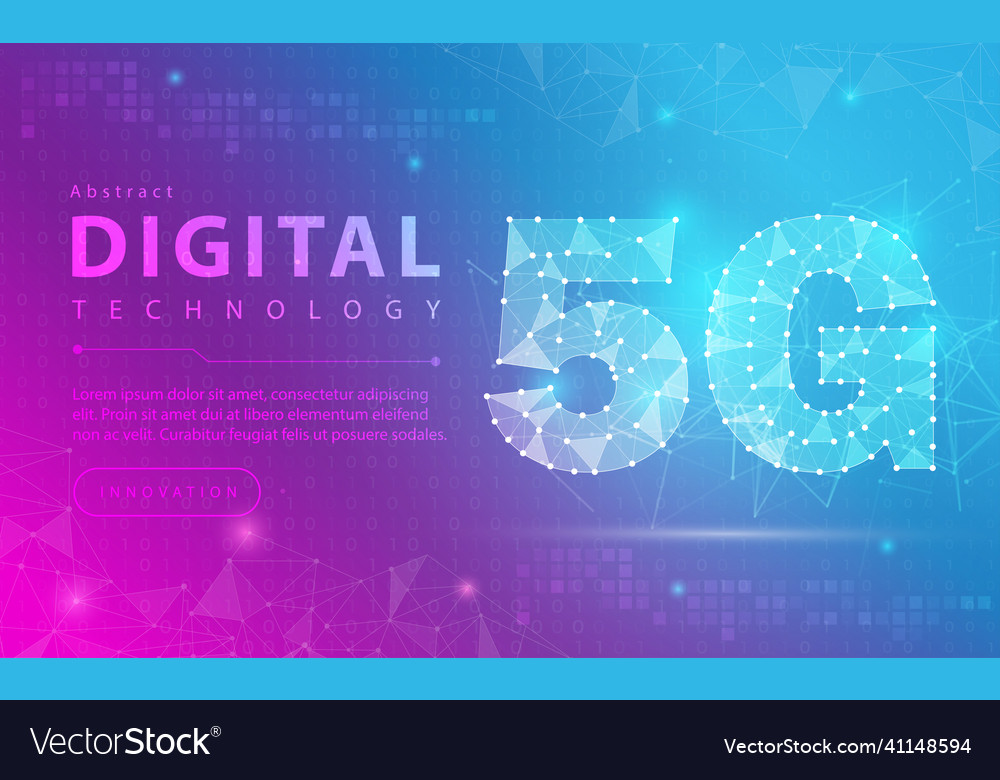 5g network wireless internet wi-fi connection tech vector image 5g network wireless internet wi-fi connection tech