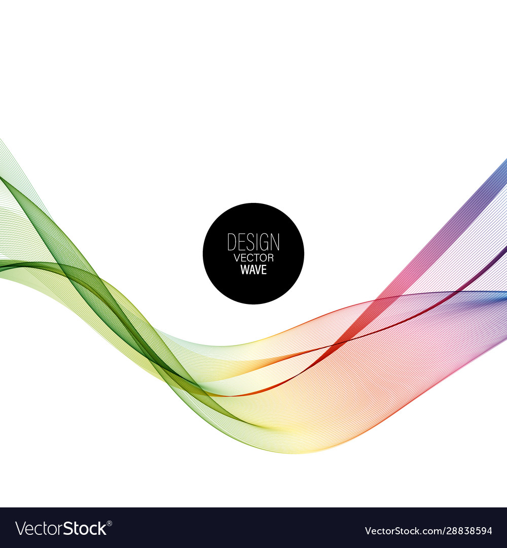 Abstract motion smooth color wave curve vector image Abstract motion smooth color wave curve