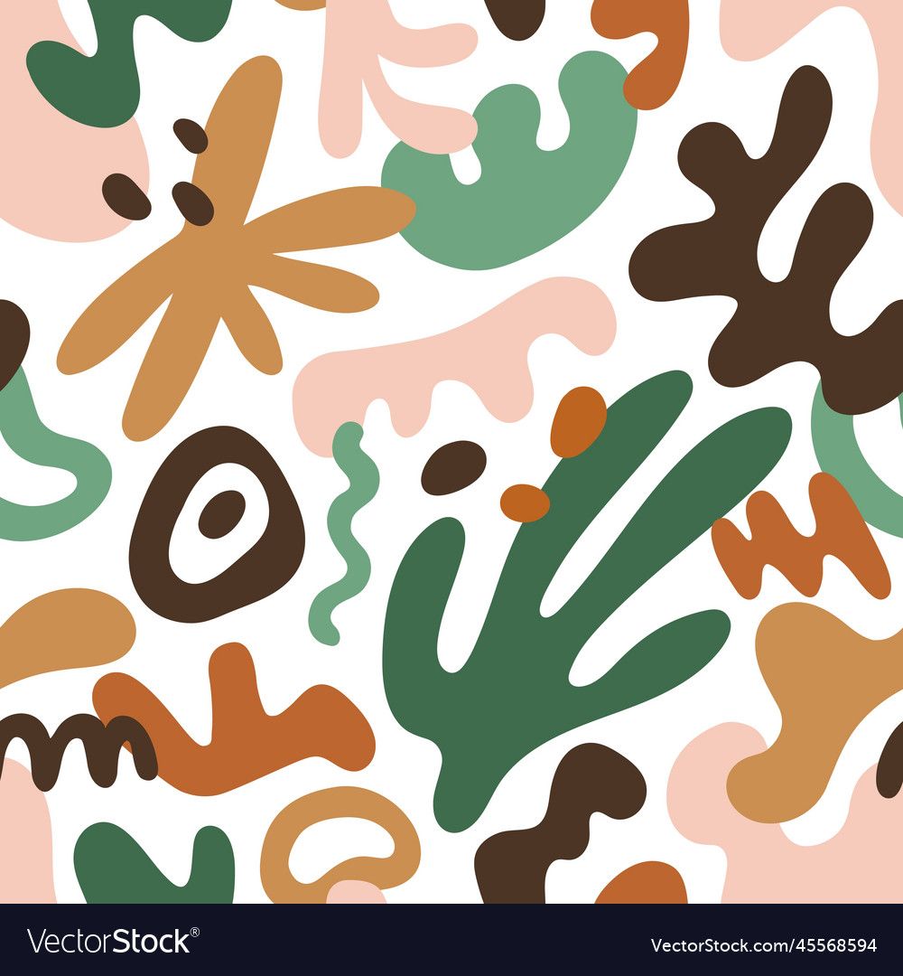 Abstract seamless pattern with creative elements