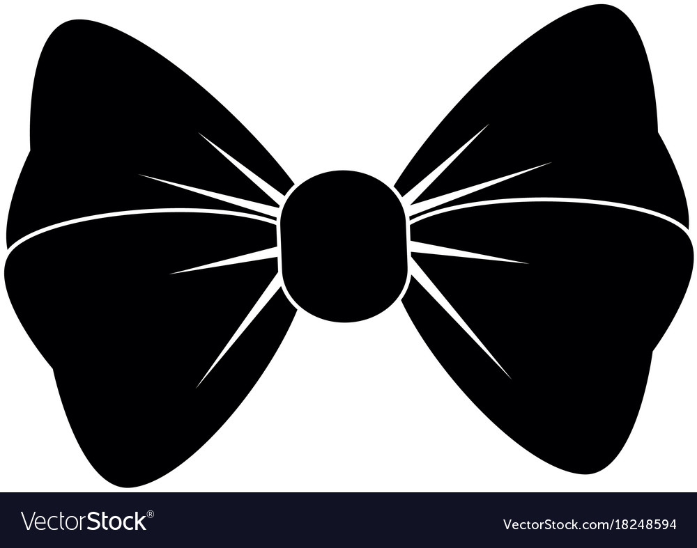 Bowtie decorative isolated icon Royalty Free Vector Image