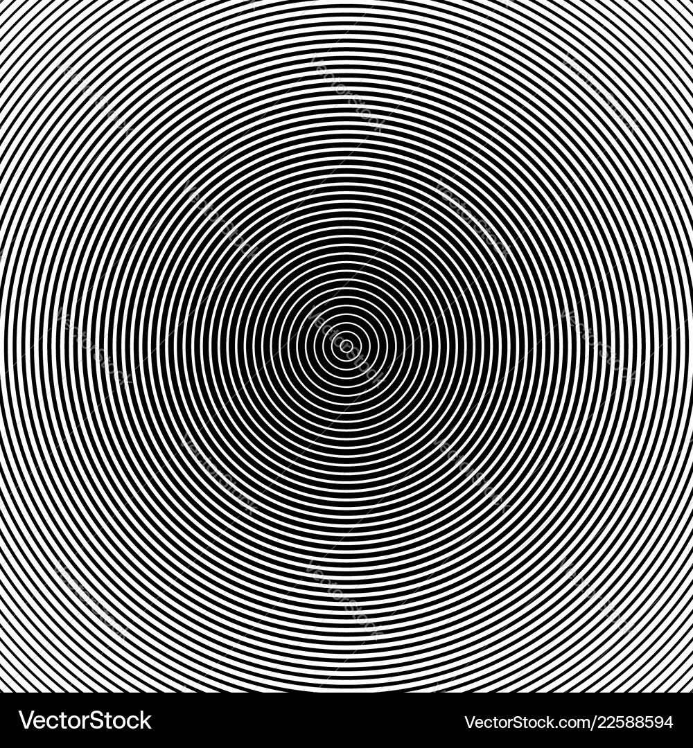 Concentric circles pattern abstract Royalty Free Vector
