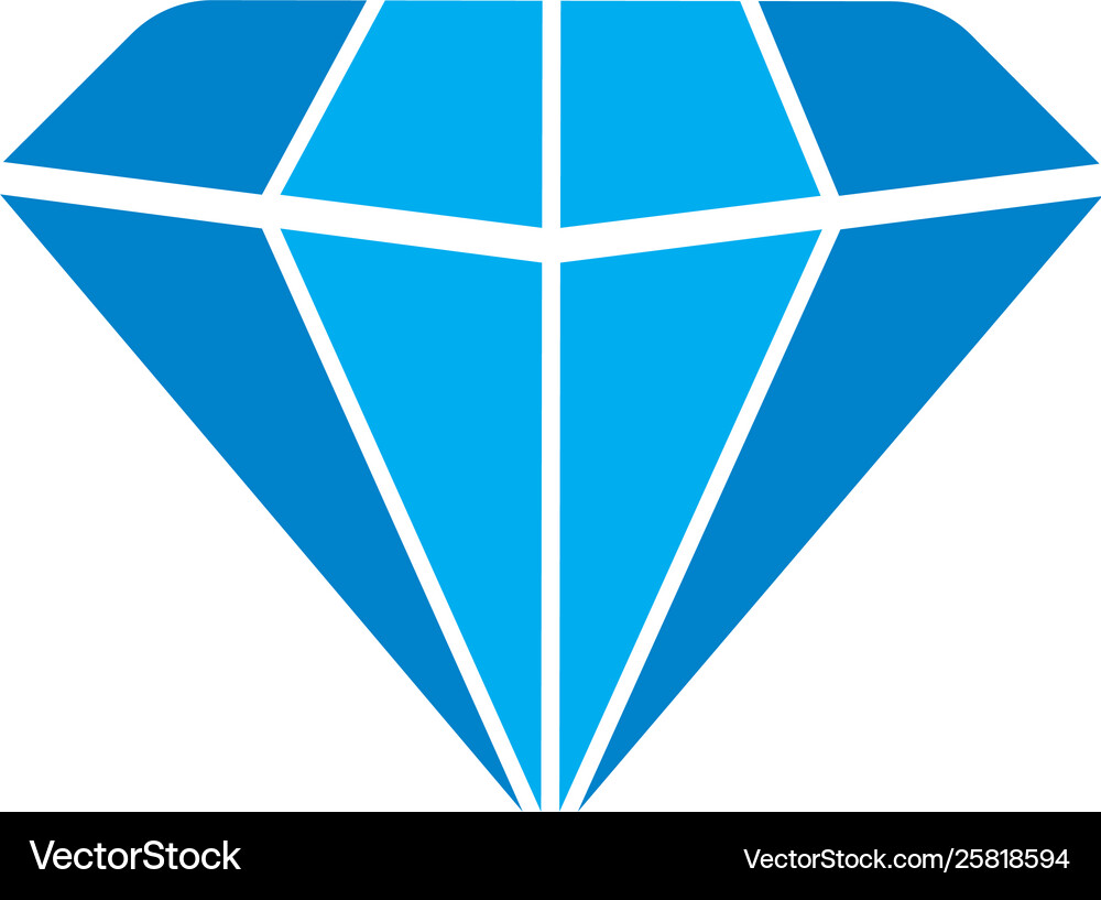 Diamond logo icon Royalty Free Vector Image - VectorStock