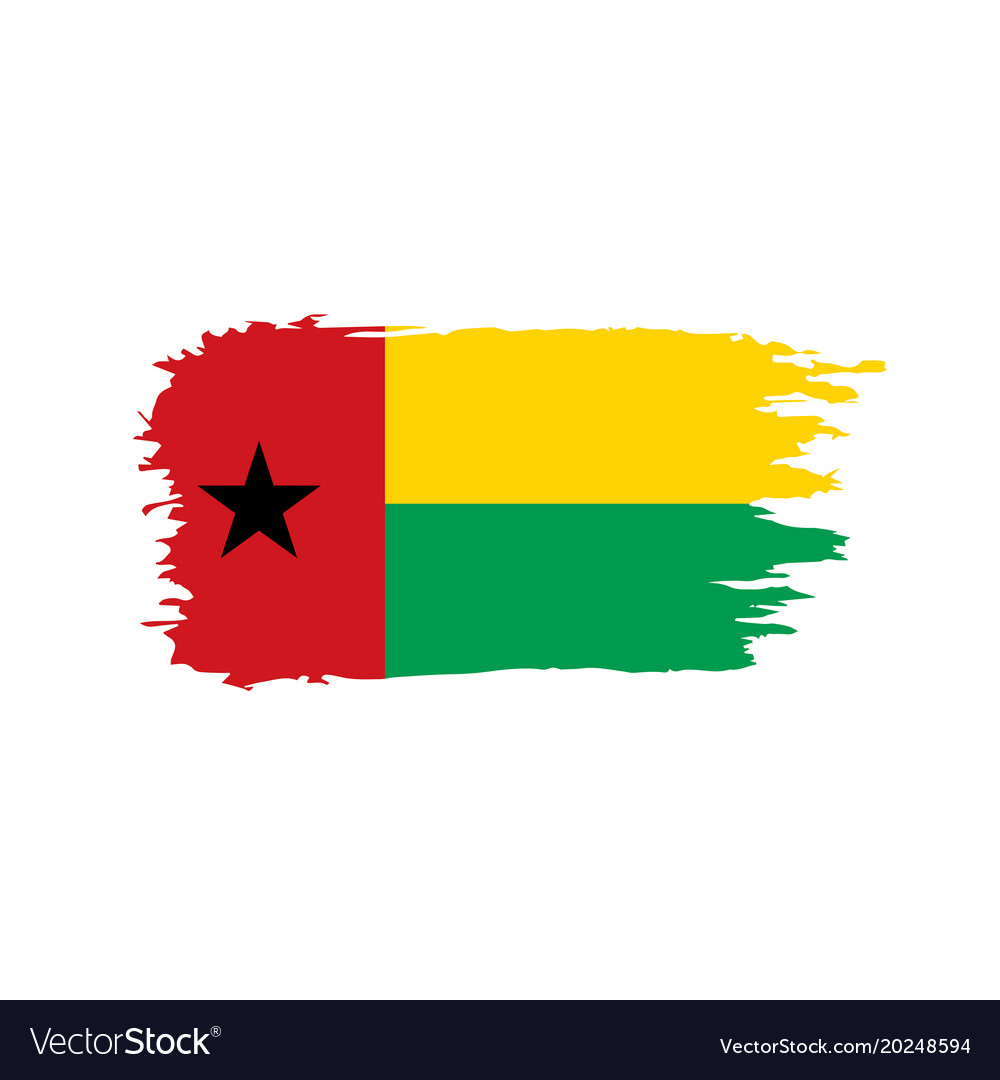 Guinea bissau flag Royalty Free Vector Image - VectorStock