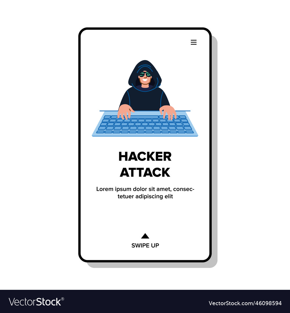 Hacker attack vector image Hacker attack