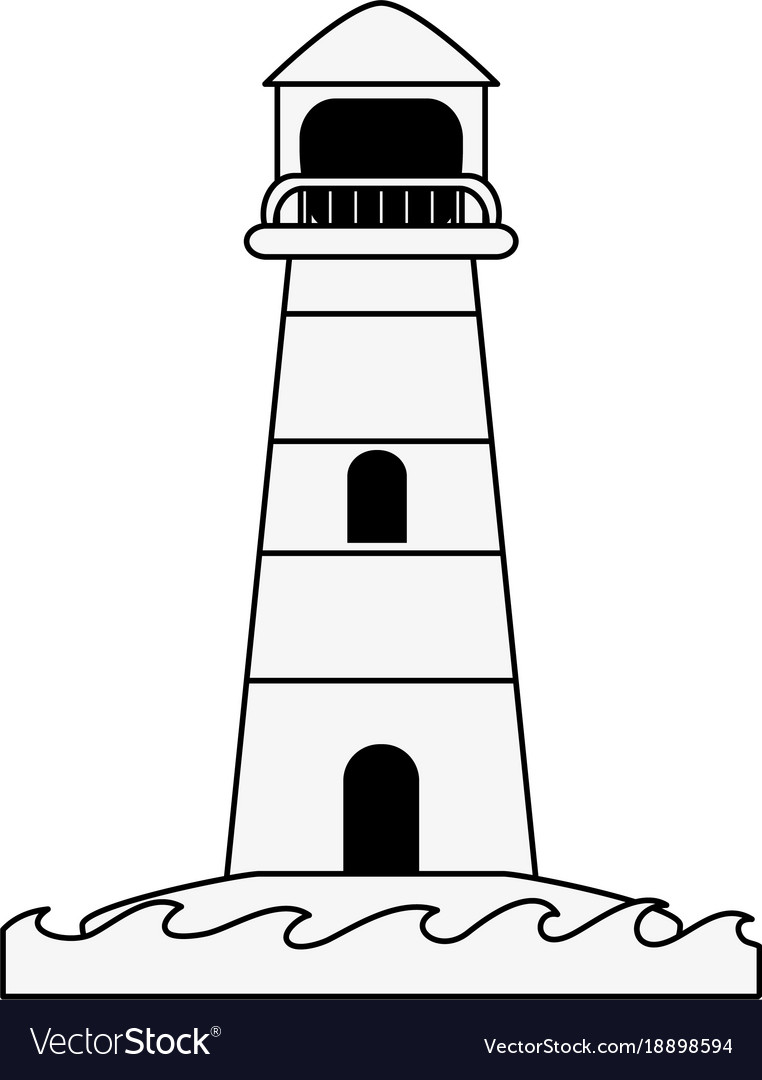 Lighthouse navigation symbol