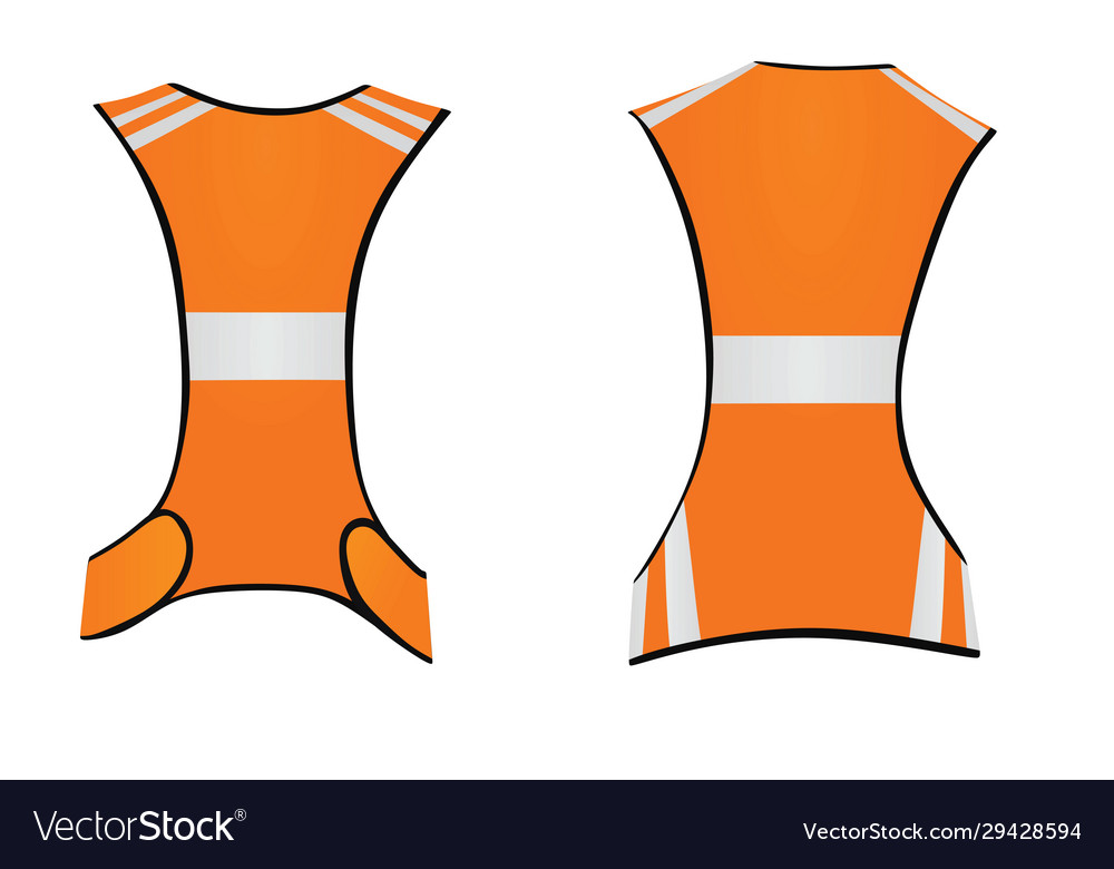 orange running vest