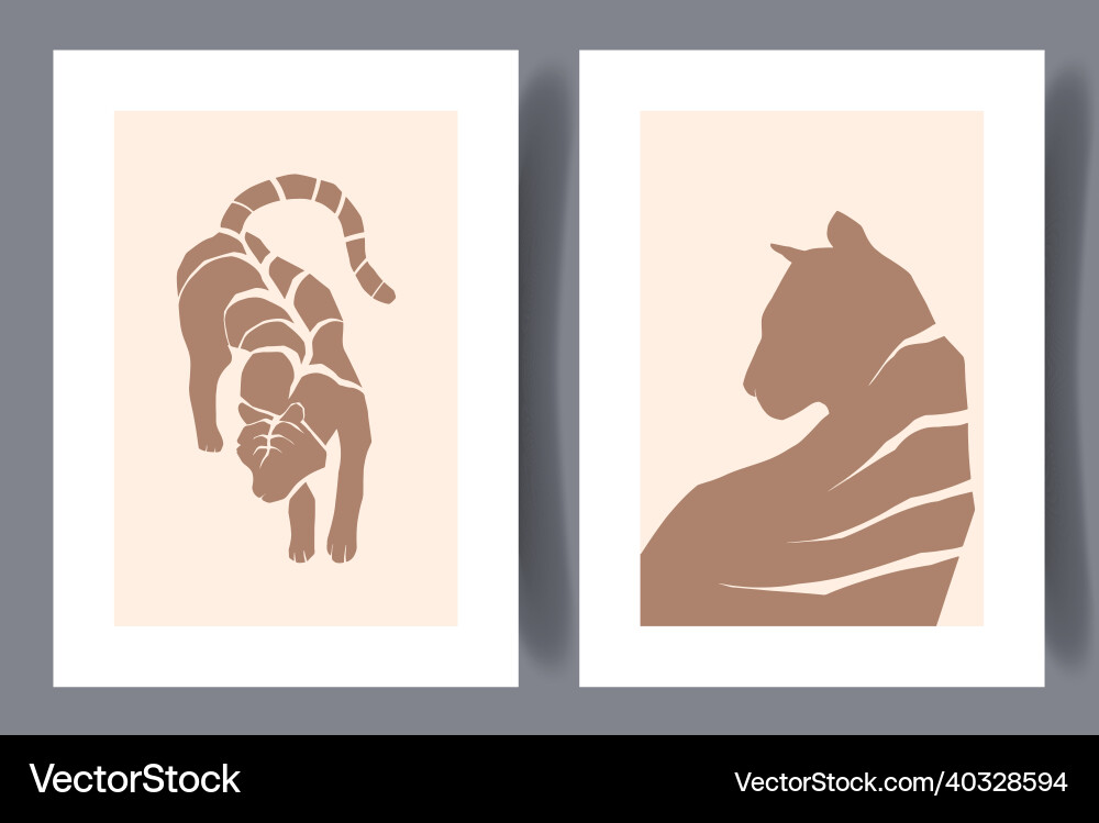 Printable wall art poster set Royalty Free Vector Image