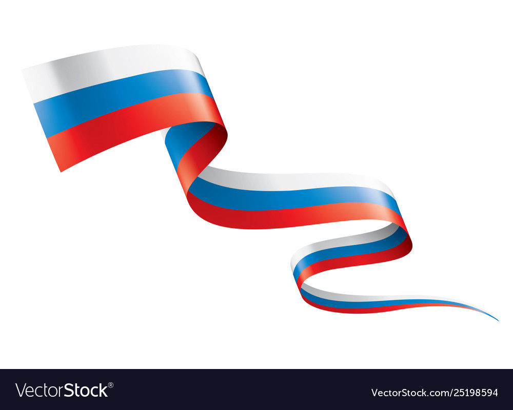 3D flag of Russia Royalty Free Stock SVG Vector