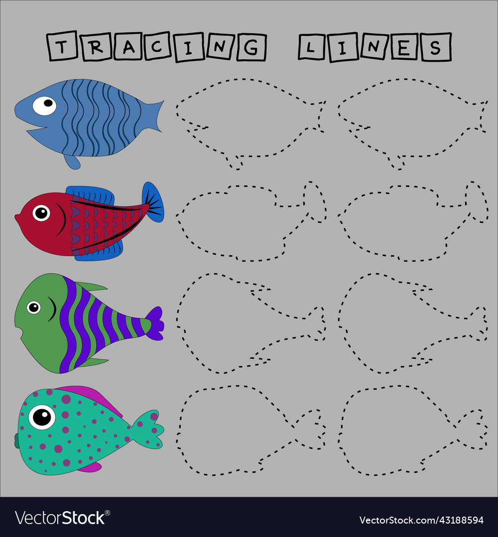 Tracing lines vector image Tracing lines