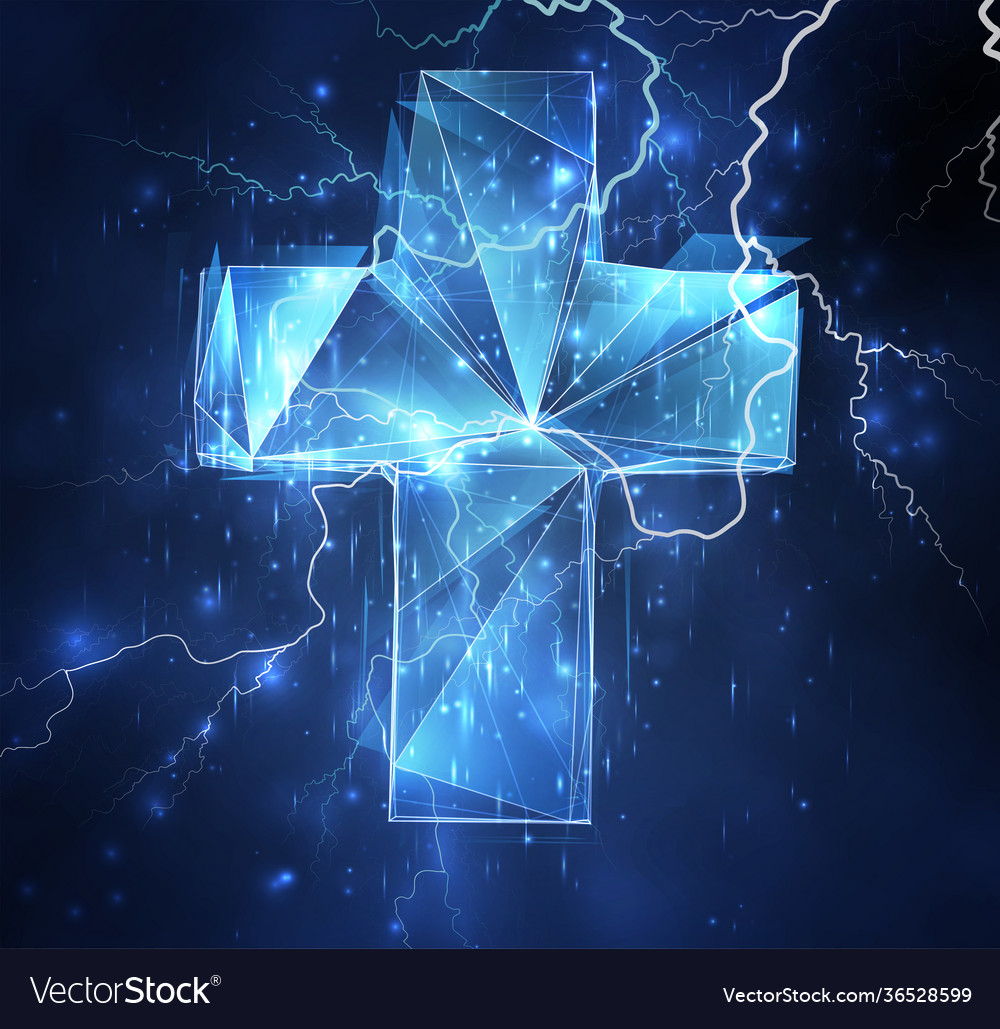 3d object on a background blue sky lightning vector image 3d object on a background blue sky lightning