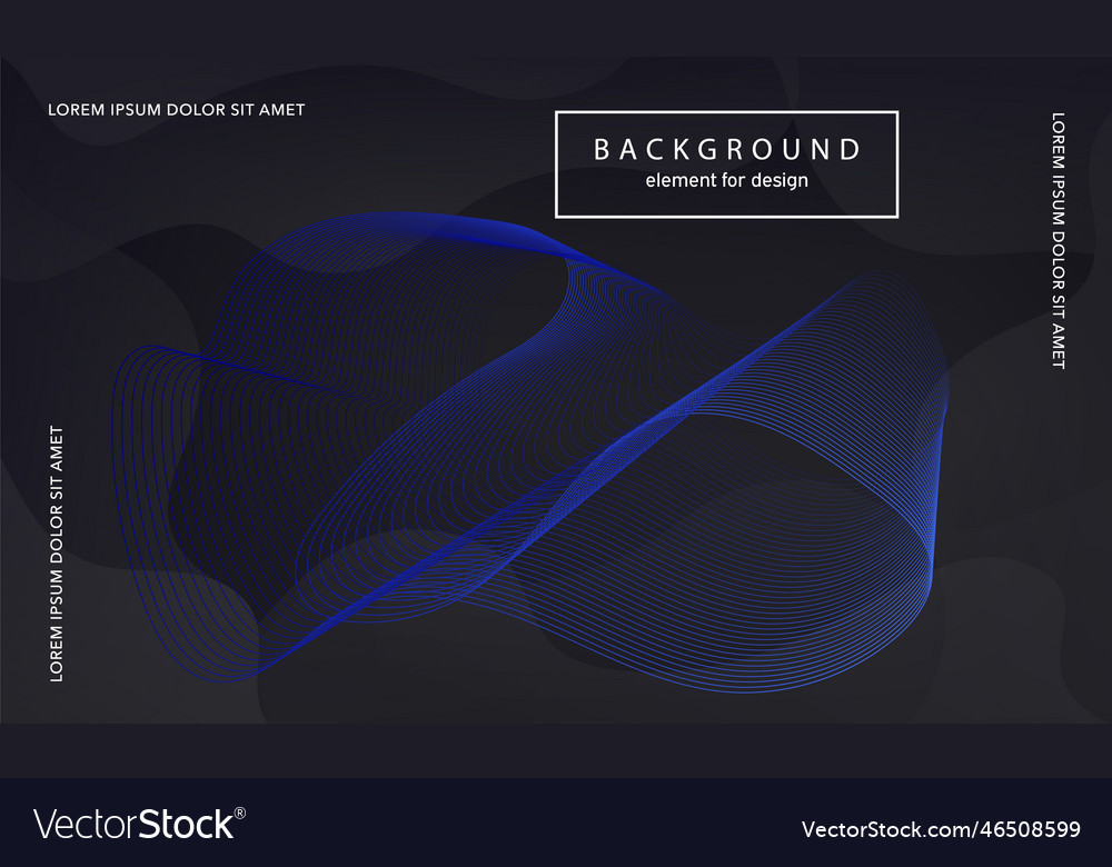 Abstract background wave element for design vector image Abstract background wave element for design