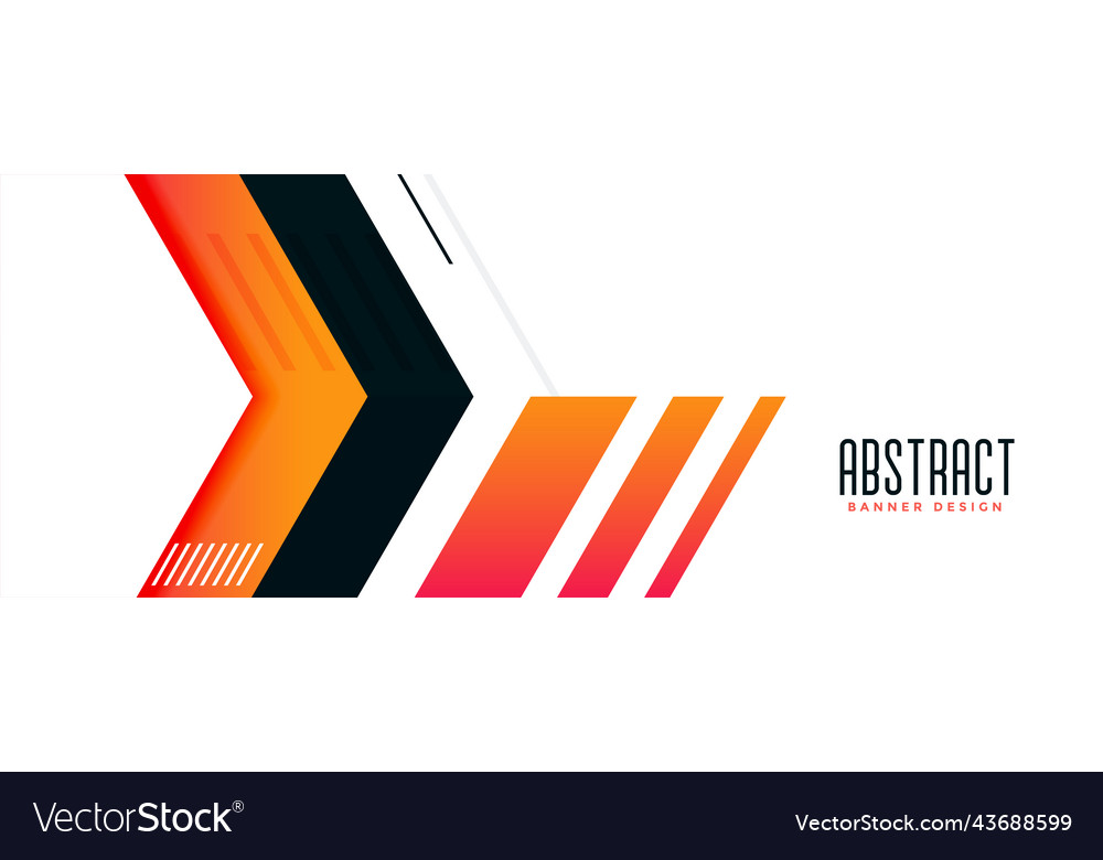 Bold Geometric Stripes Banner
