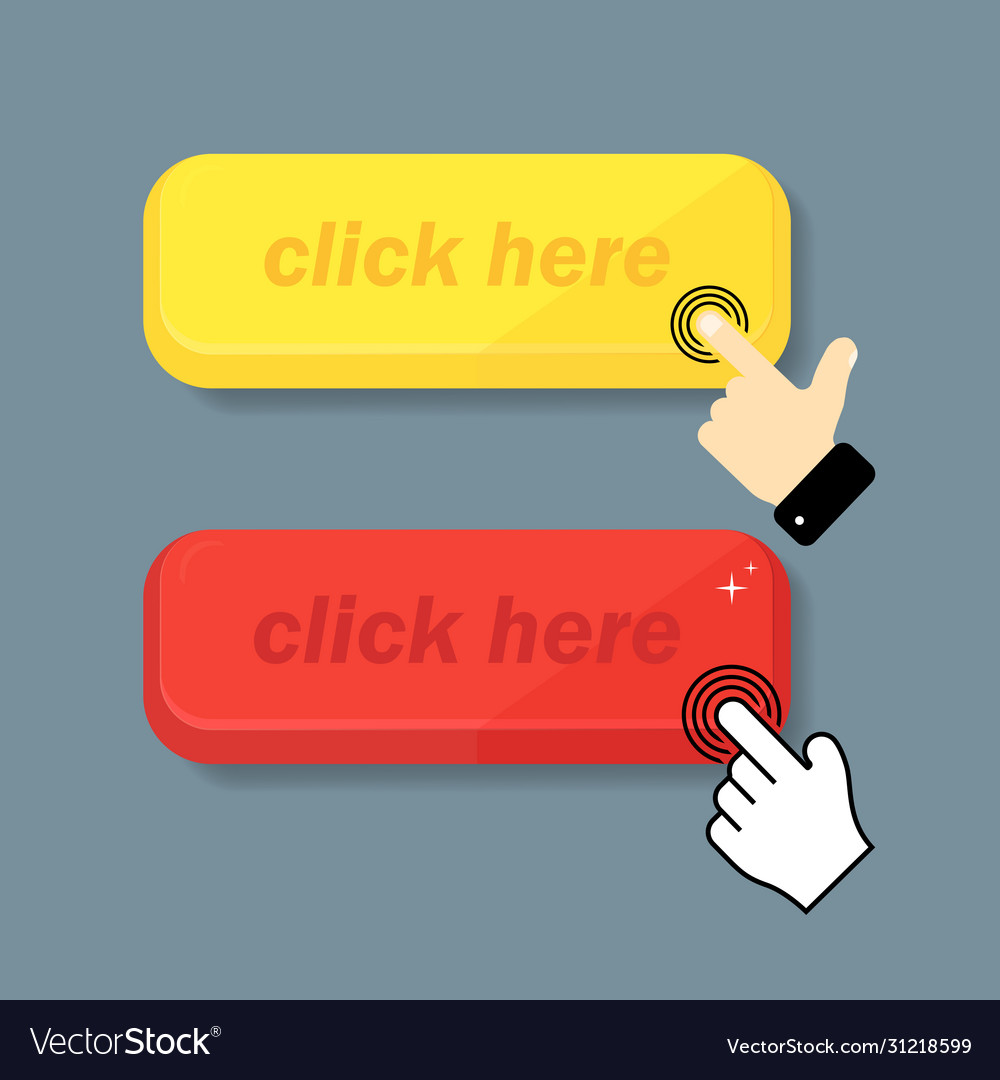 Click icon mouse finger clicks on an object