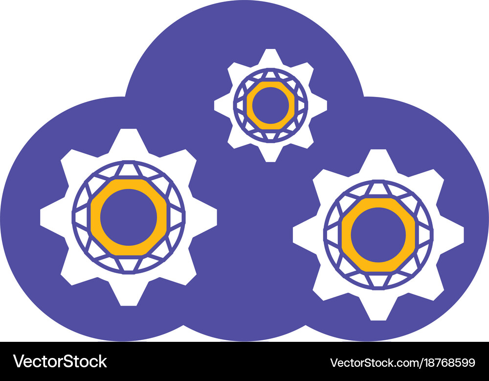 Cloud storage design concept Royalty Free Vector Image