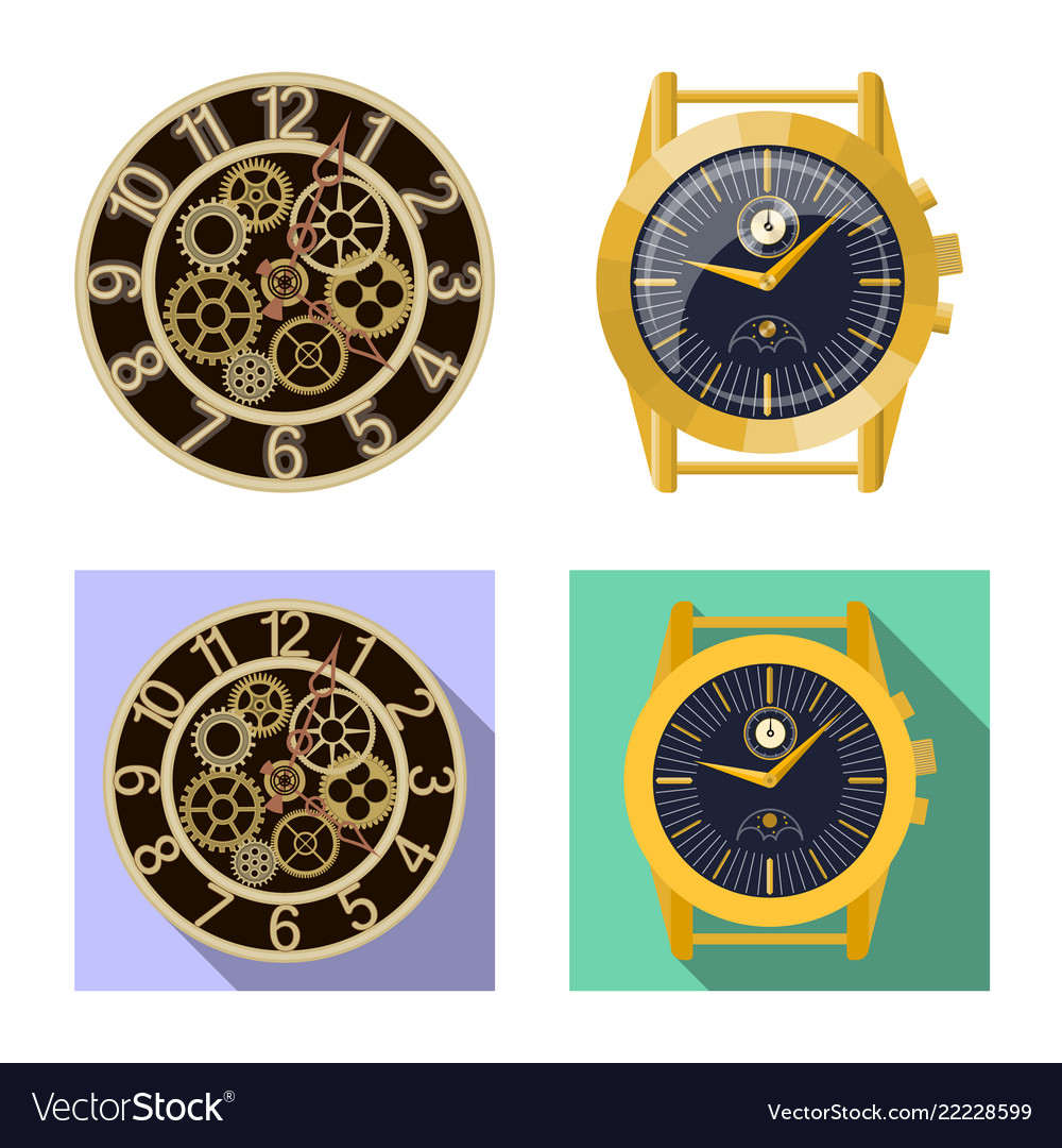 Design of clock and time symbol collection
