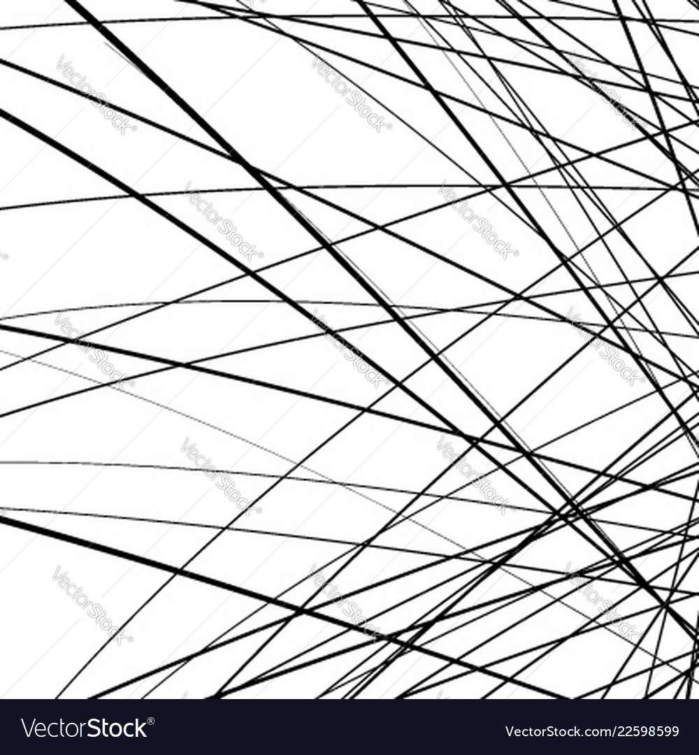 Geometric s with random edgy irregular lines vector image Geometric s with random edgy irregular lines
