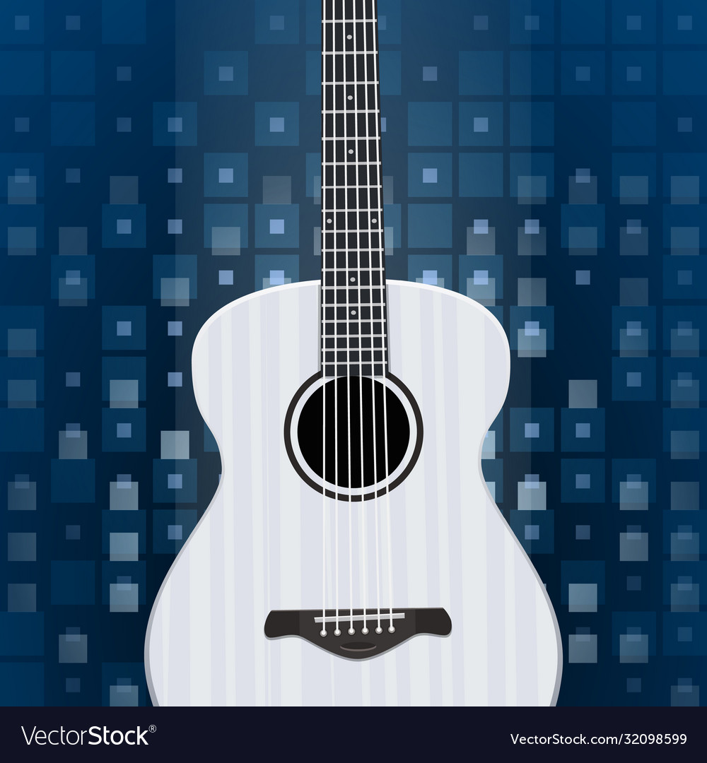 Music background with guitar