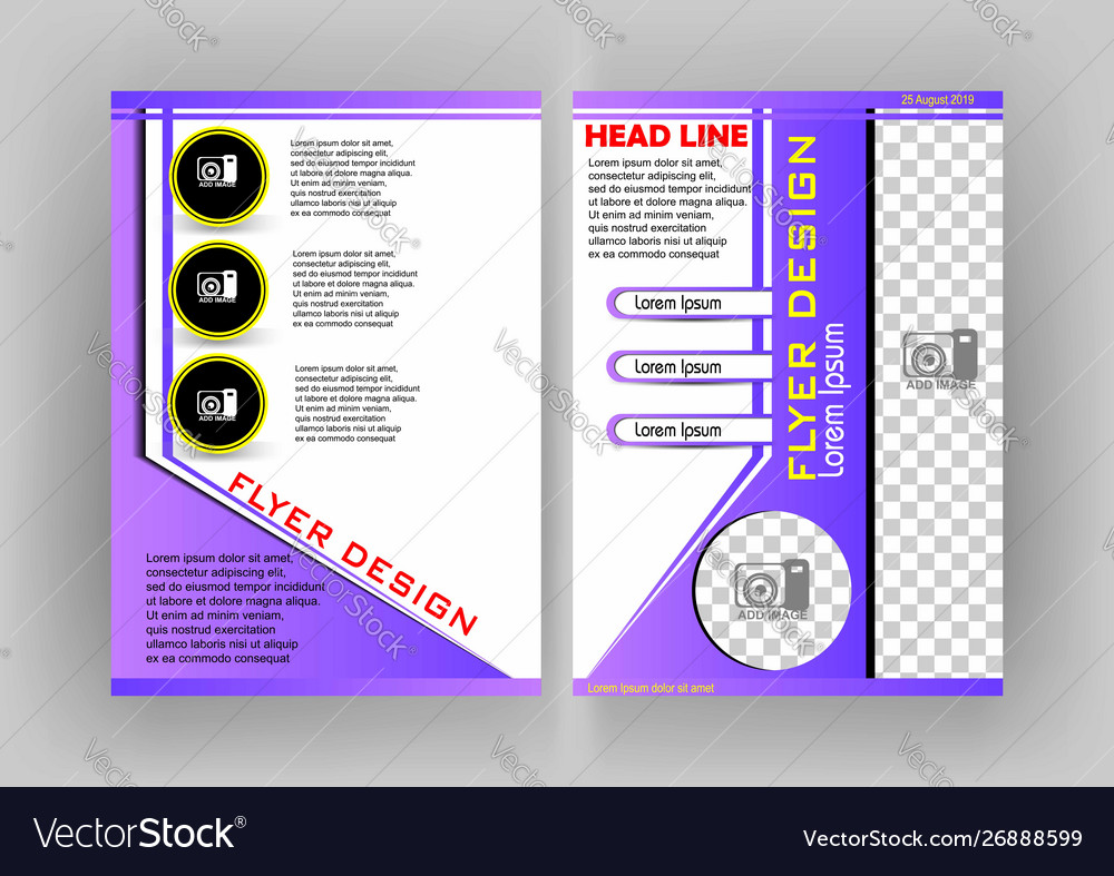 simple flyer design purple simple flyer design
