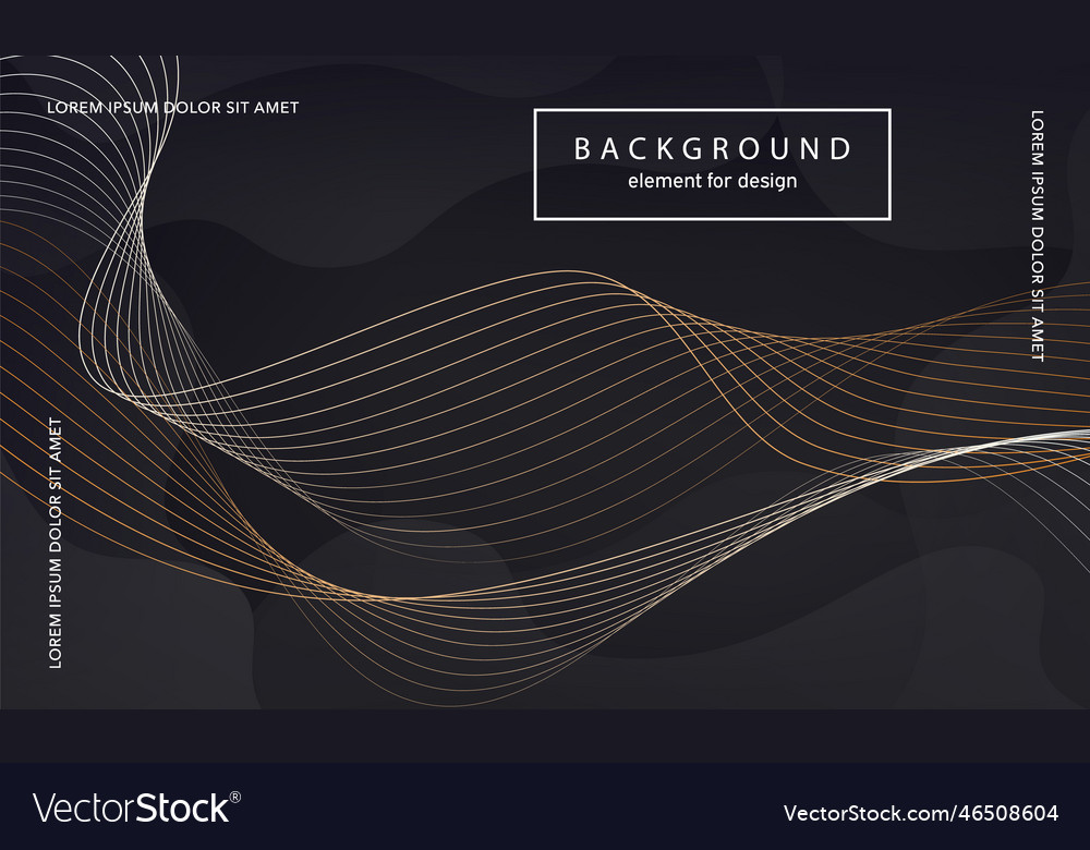 Abstract background wave element for design