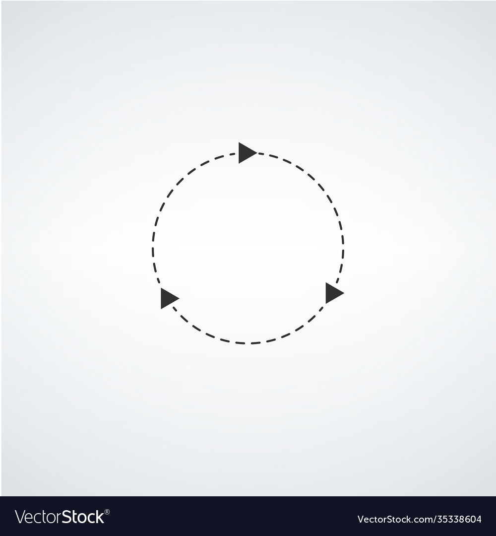 Arrows in circle clockwise refresh sign stock