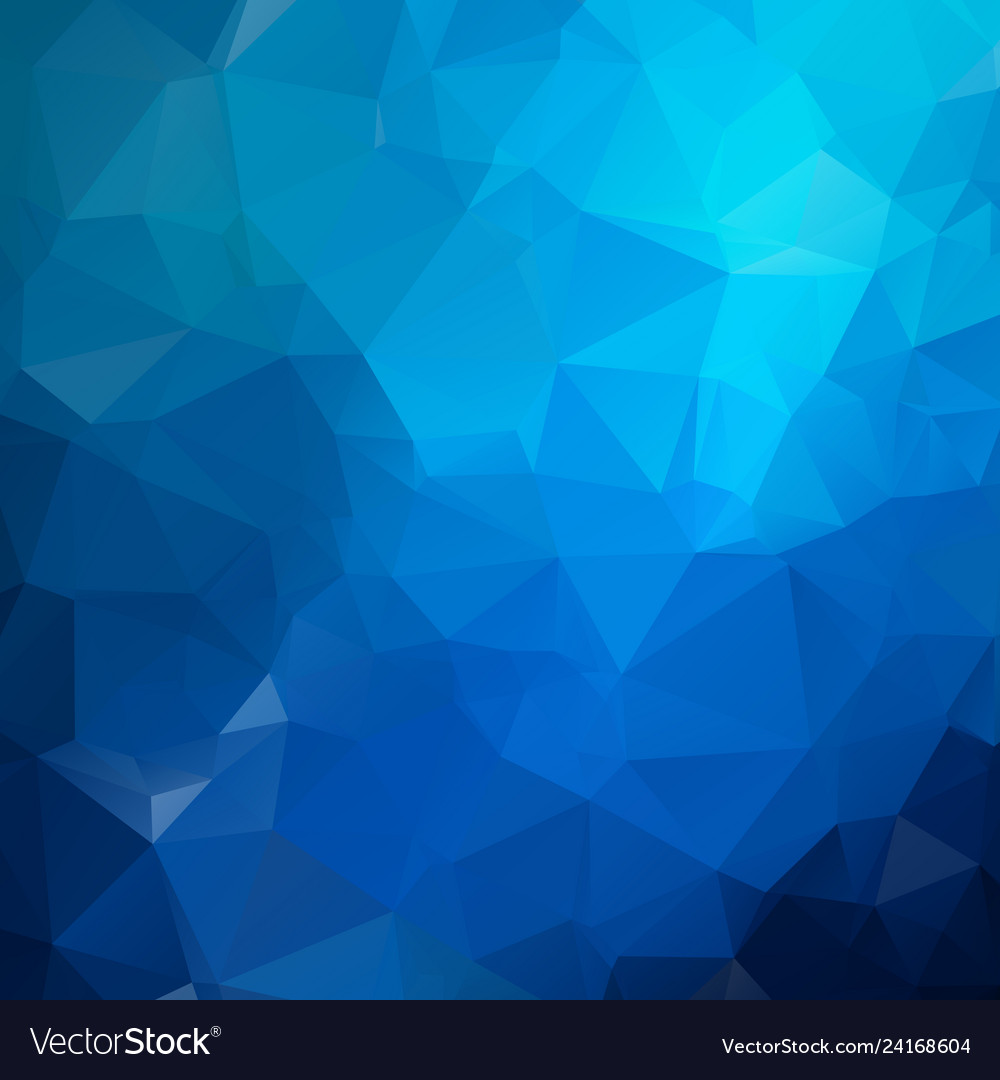 Blue light polygonal which consist of triangles Vector Image