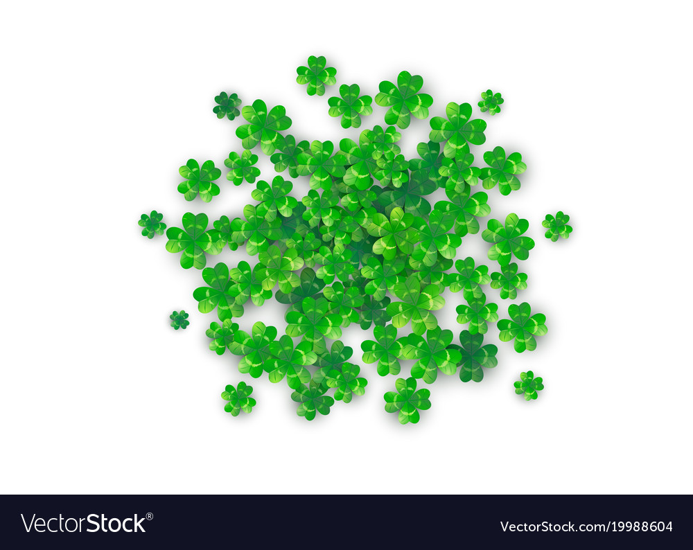 Patricks day background in round circle shape