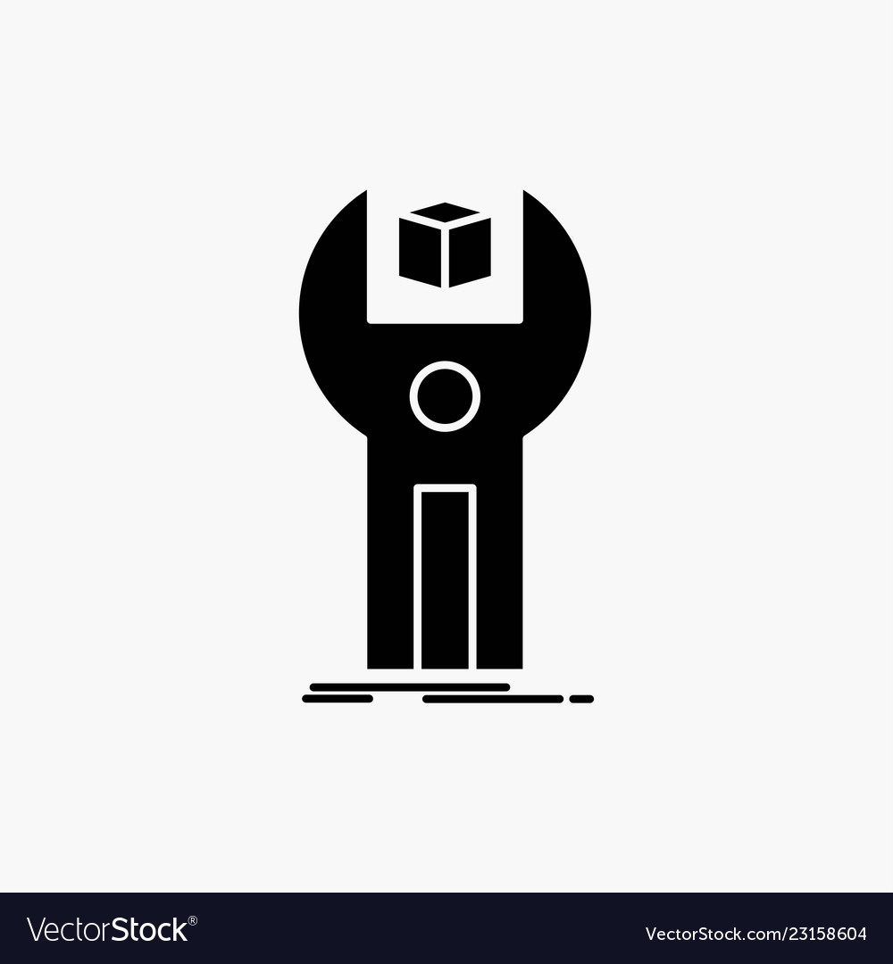 Sdk app development kit programming glyph icon vector image Sdk app development kit programming glyph icon