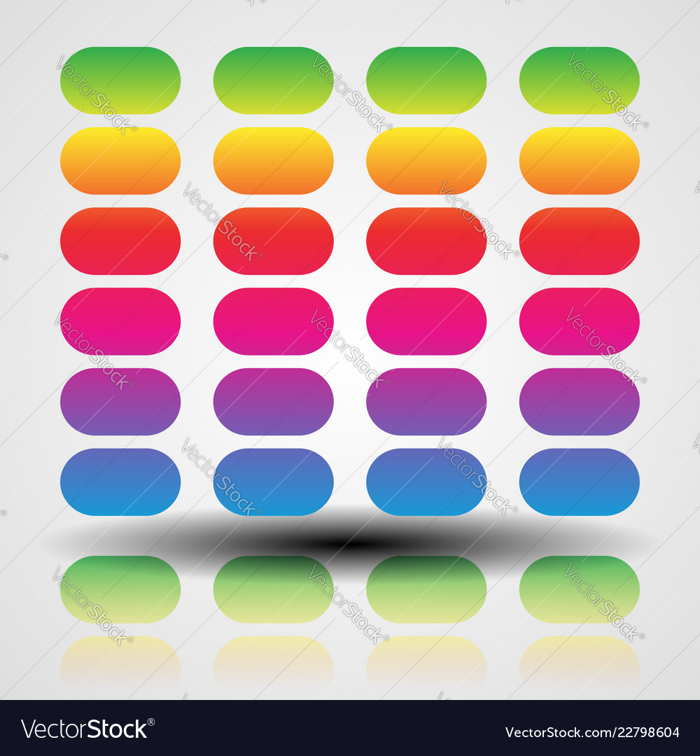 Simple eq equalizer graphics for multimedia audio vector image Simple eq equalizer graphics for multimedia audio