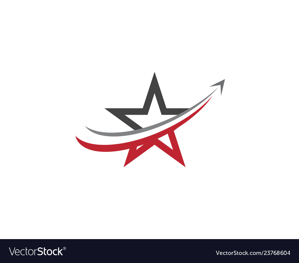 Star logo template icon Royalty Free Vector Image