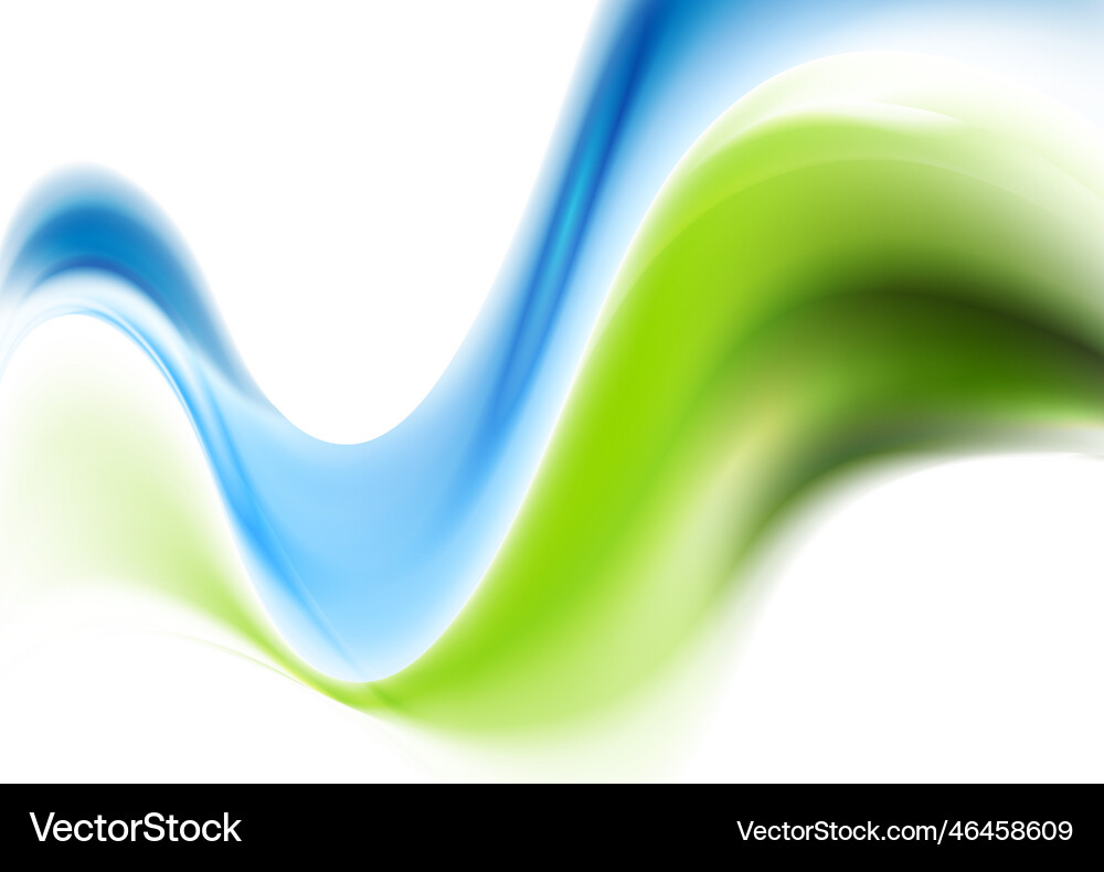 Abstract wavy smooth design gradient mesh Vector Image