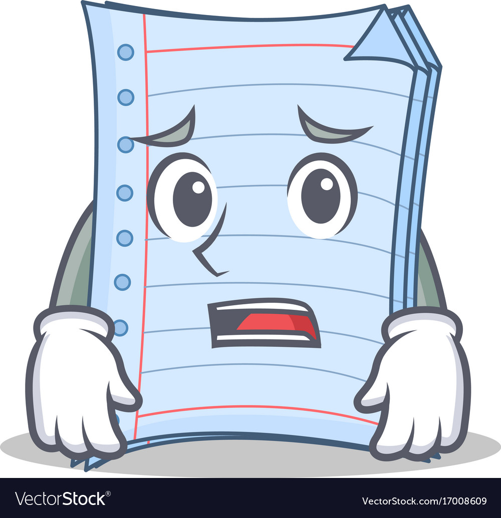 Anxious Notebook Character