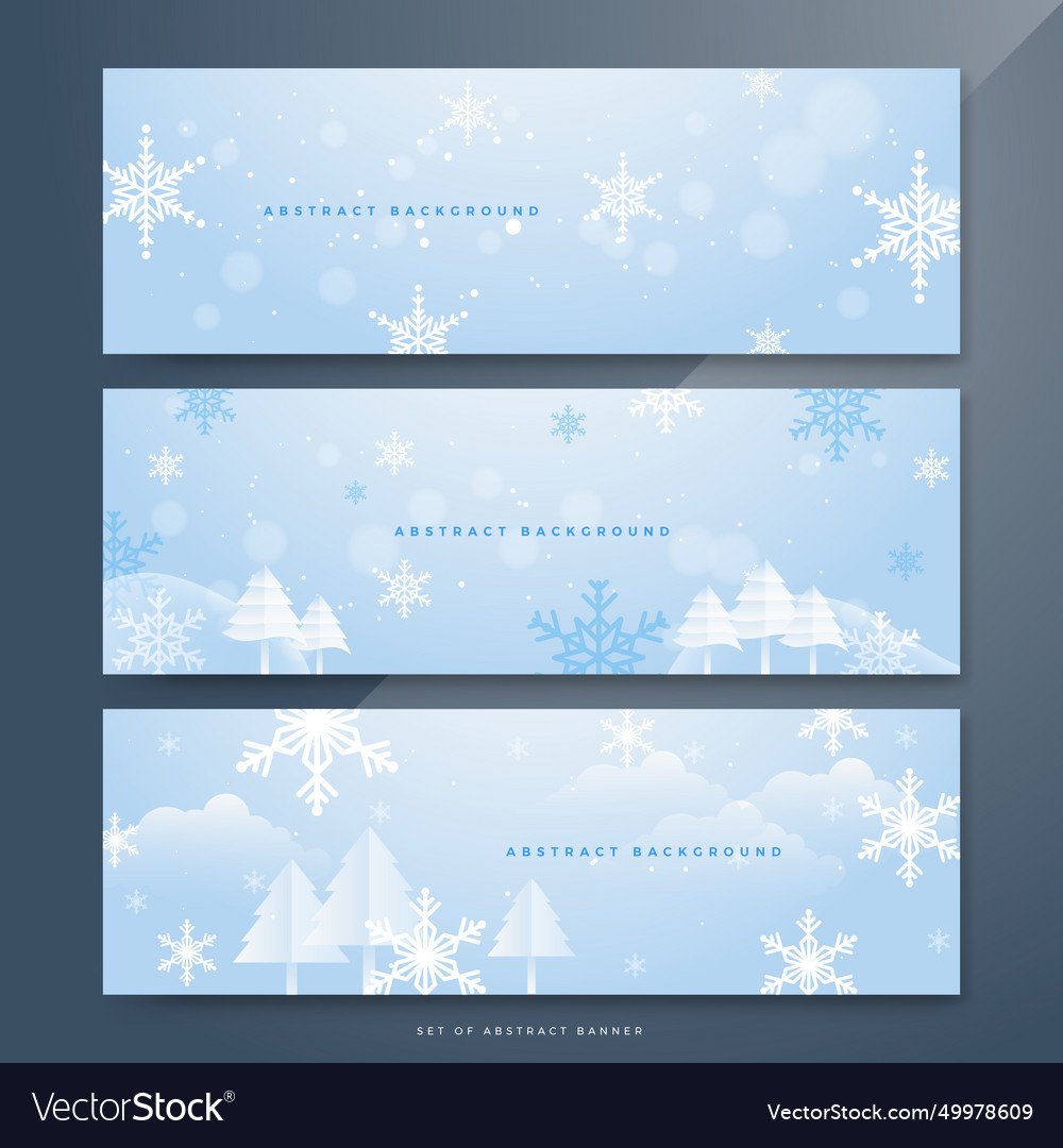 Elegant christmas banner wallpaper with frosty Vector Image