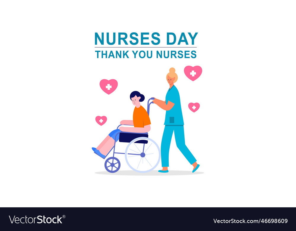 Flat international nurses day