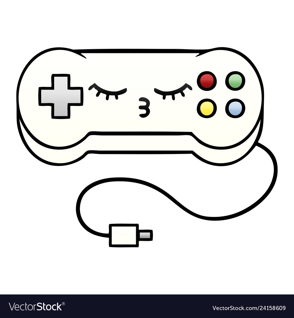 Gradient shaded cartoon game controller