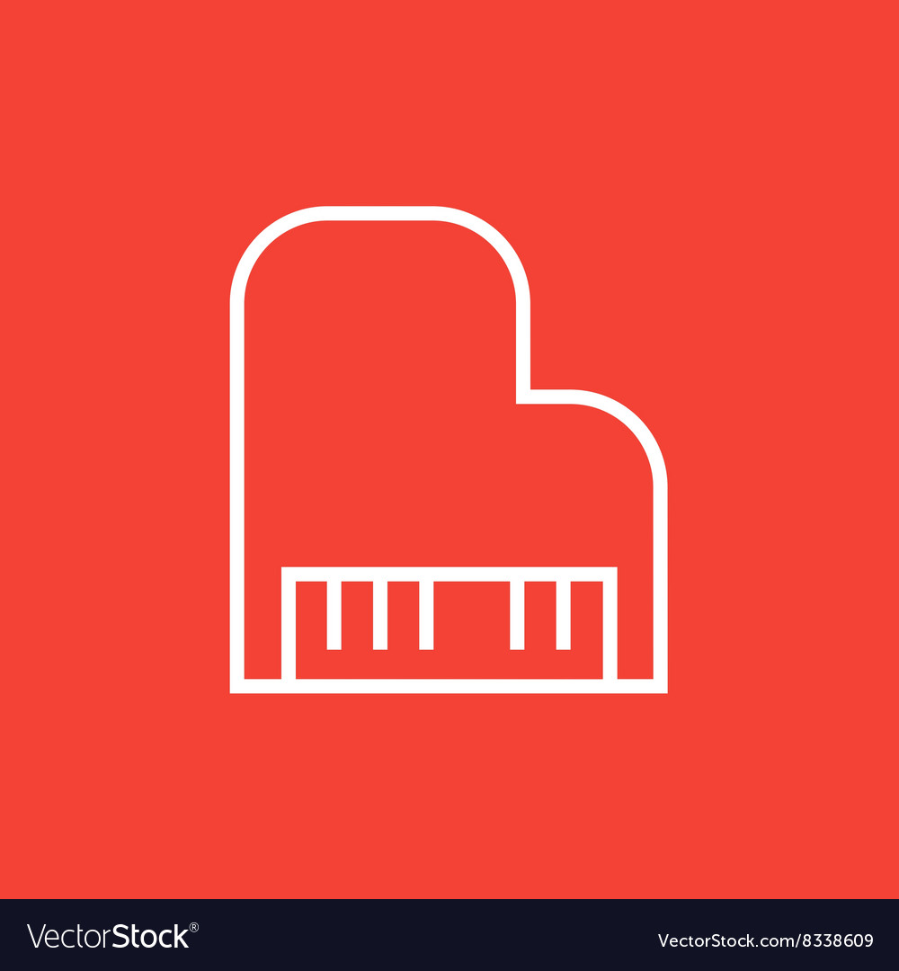 Piano line icon