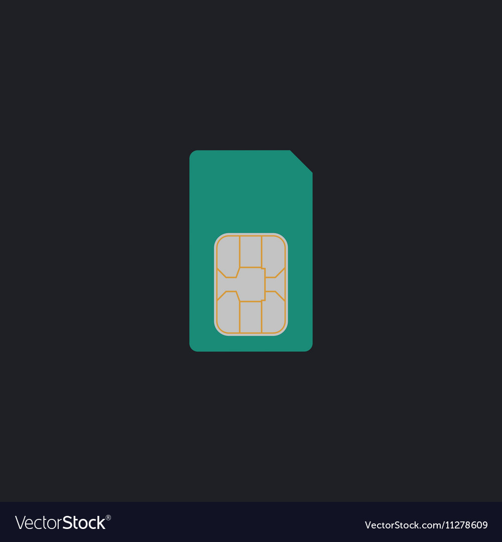 Sim card computer symbol