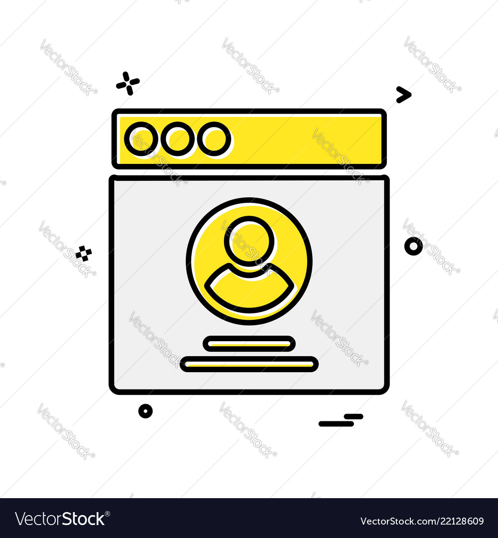 Web layouts icon design Vector Image Web layouts icon design