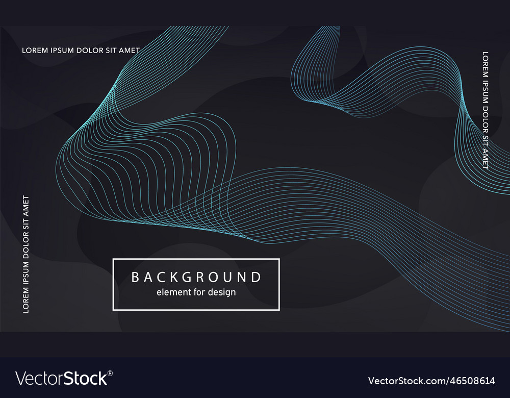 Abstract background wave element for design