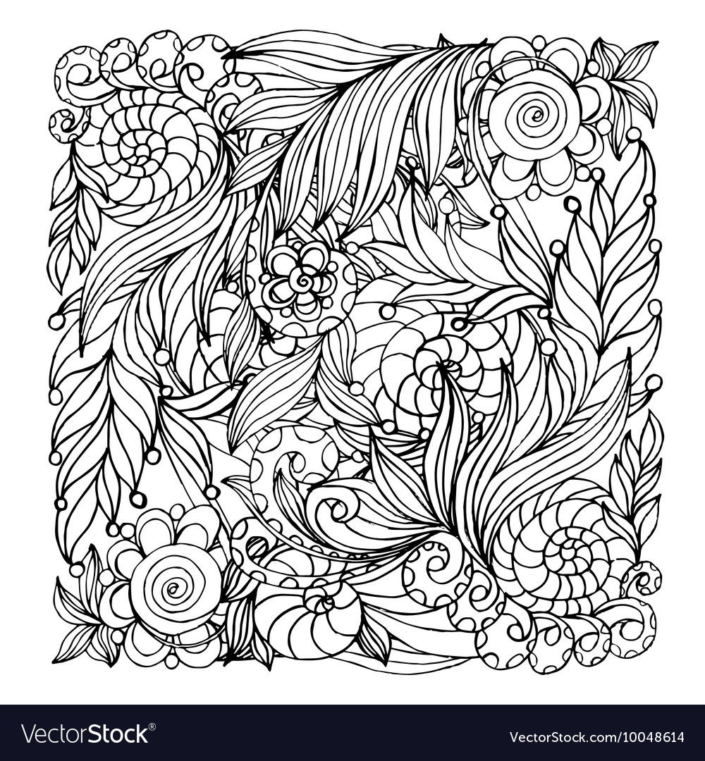 Coloring Book Page Design With Pattern Mandala Vector Image - Coloring Book Page Design With Pattern Mandala Vector Image