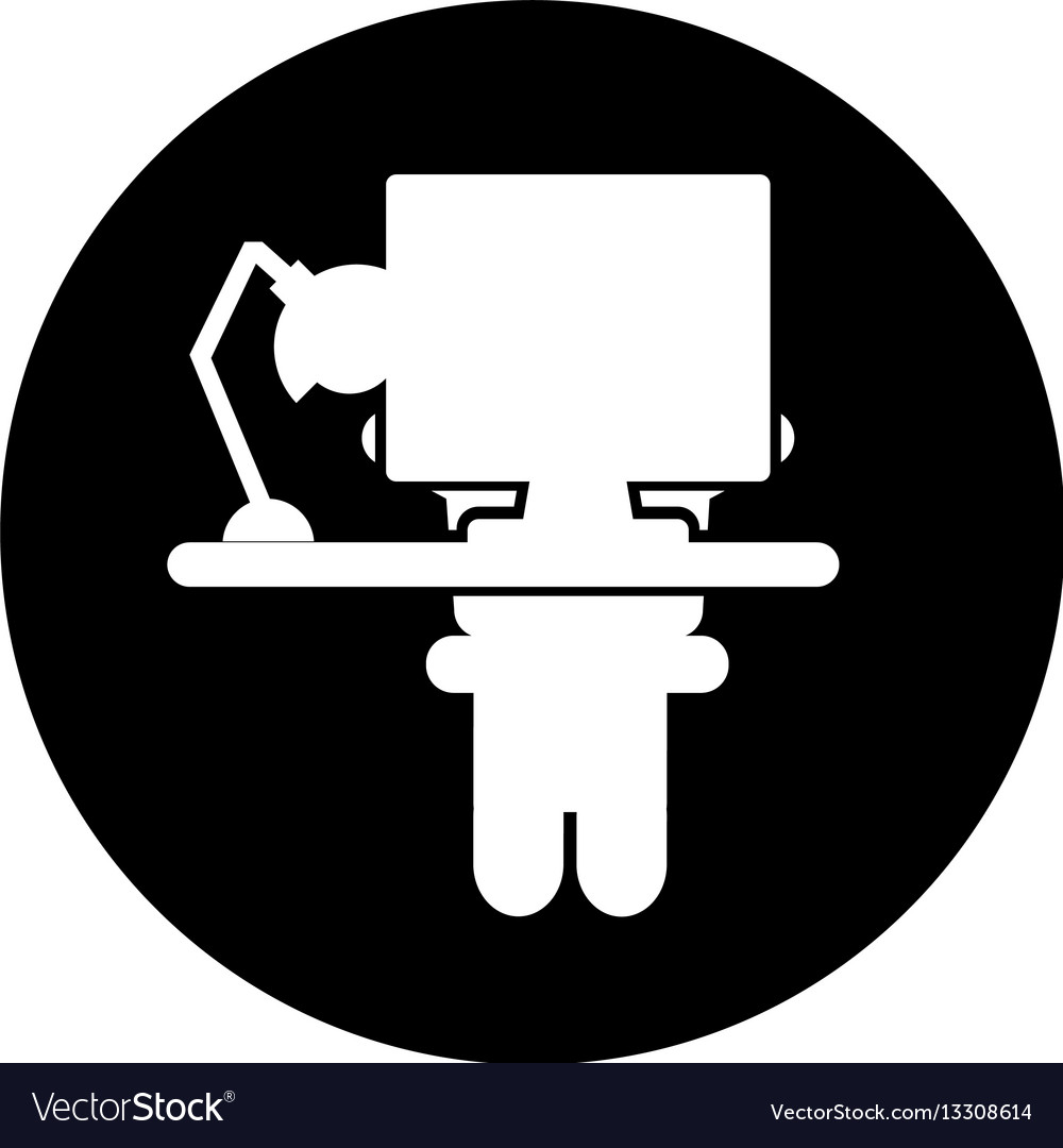 Computer desktop workplace icon